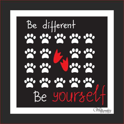 Be different be yourself