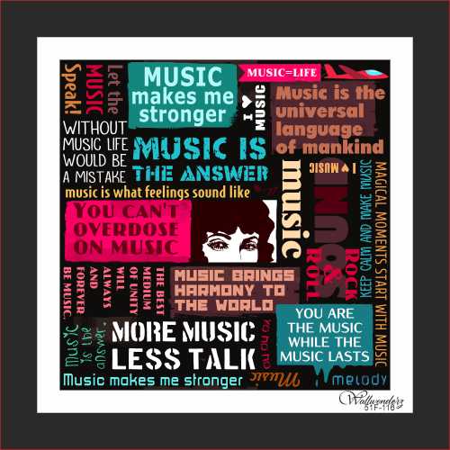 Music makes me strongner Music is the answer ...