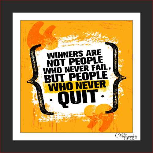 Winners are not people who never fail, but people ...