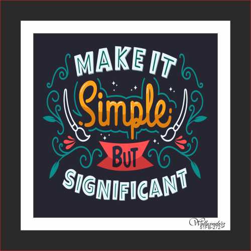 Make it simple but significant (2)