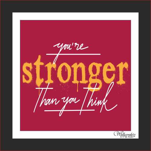 You are stronger than you think