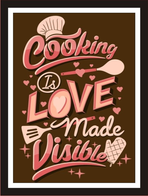 Cooking Is Love Make Visible (Brown)