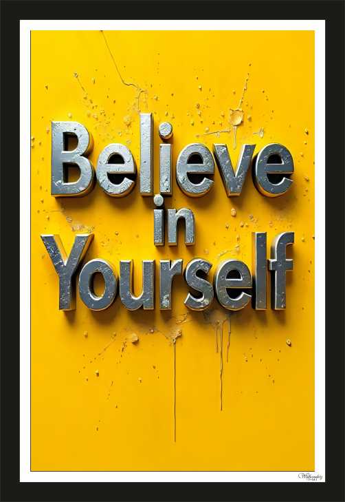 Believe in yourself