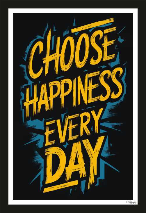 Choose happiness everyday