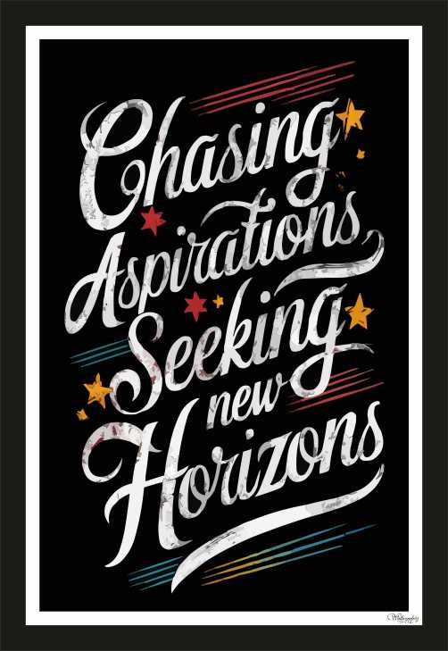 Chasing aspirations seeking new horizons