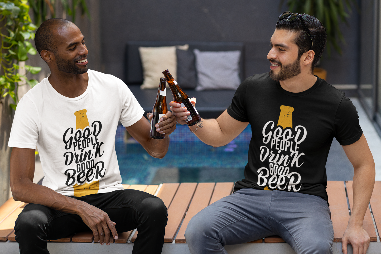 Good People Drink Good Beer || Unisex Regular Fit 100% Cotton Tshirt