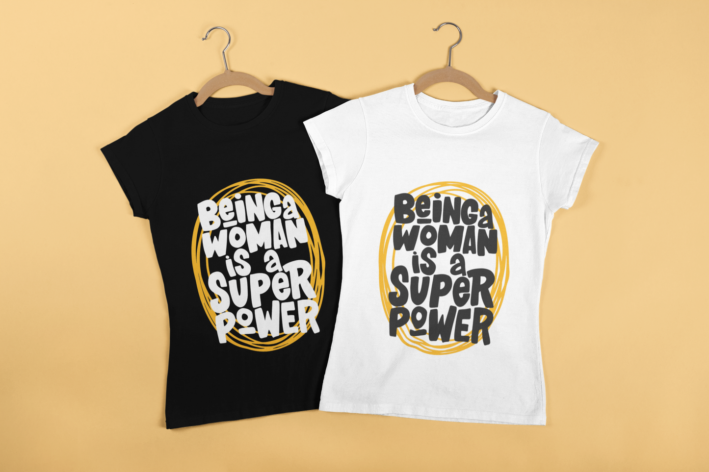 Being A Woman Is A Super Power || Women & Girls Regular Fit 100% Cotton Tshirt