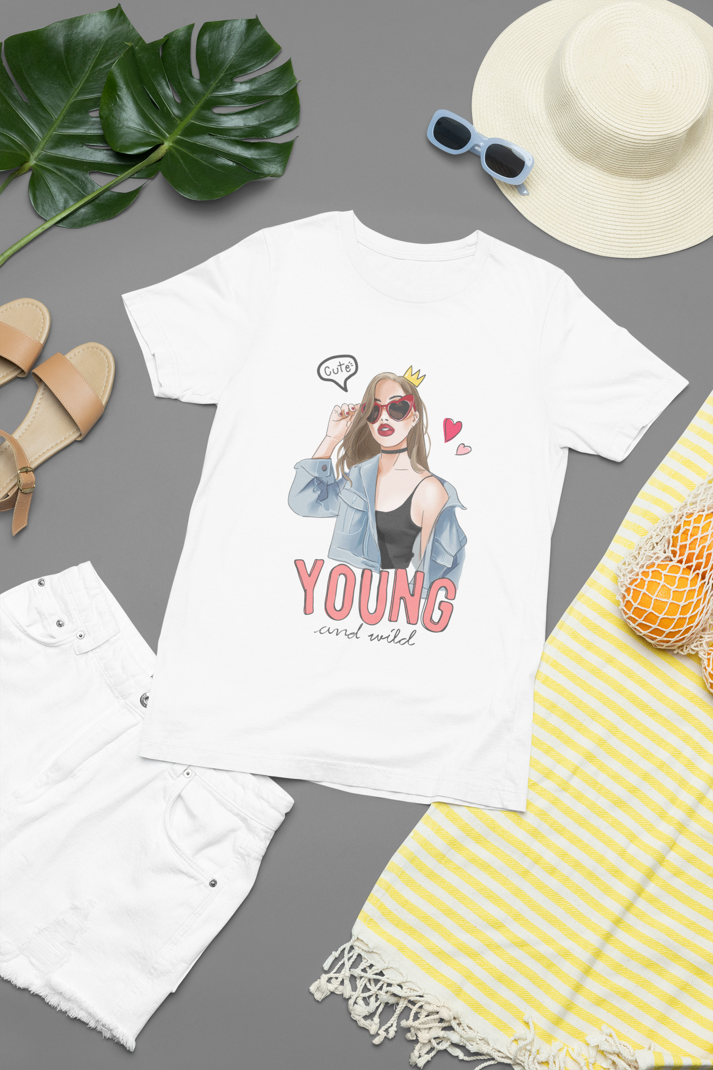 Young And Wild || Women & Girls Regular Fit 100% Cotton Tshirt