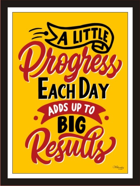 A Little Progress Each Day Adds Up To Big Results