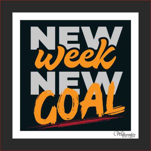 New week new goal