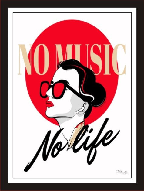 No Music No Life (White)