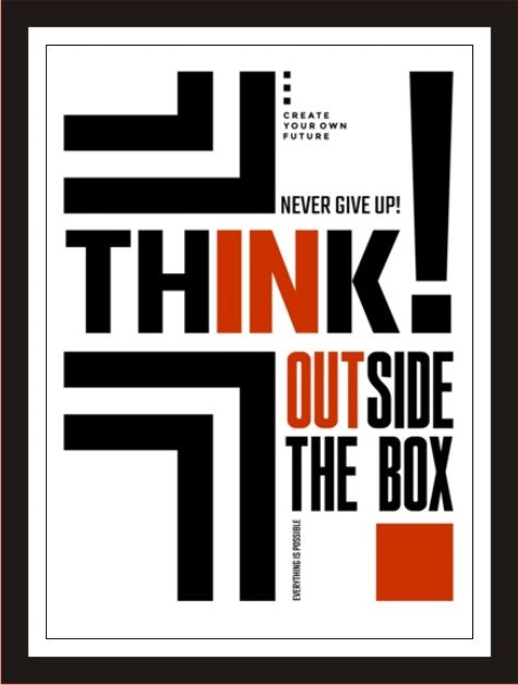 Think outside the box (White)