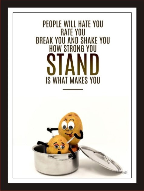 People will hate you, rate you, break you