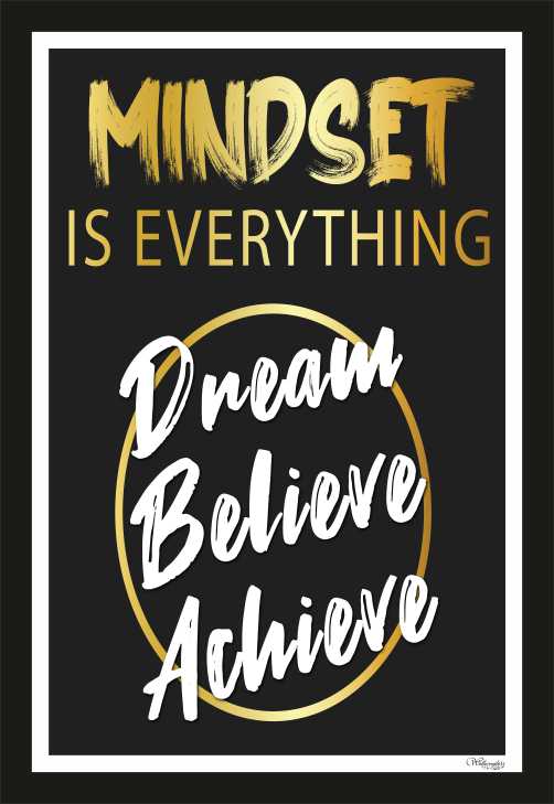 Mindset Is Everything - Dream, Believe And Achieve