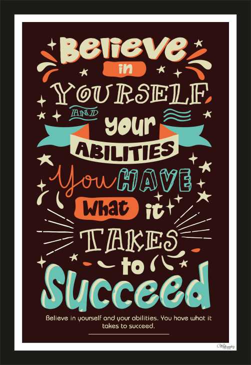 Believe In Yourself And Your Abilities You Have …