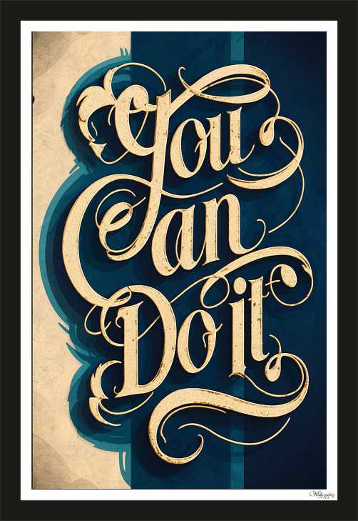 You can do it