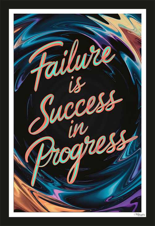 Failure  is success in progress