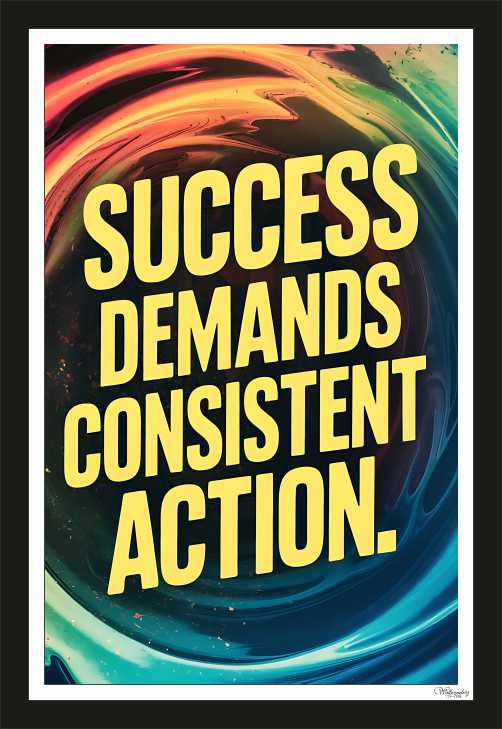 Success demands consistent action