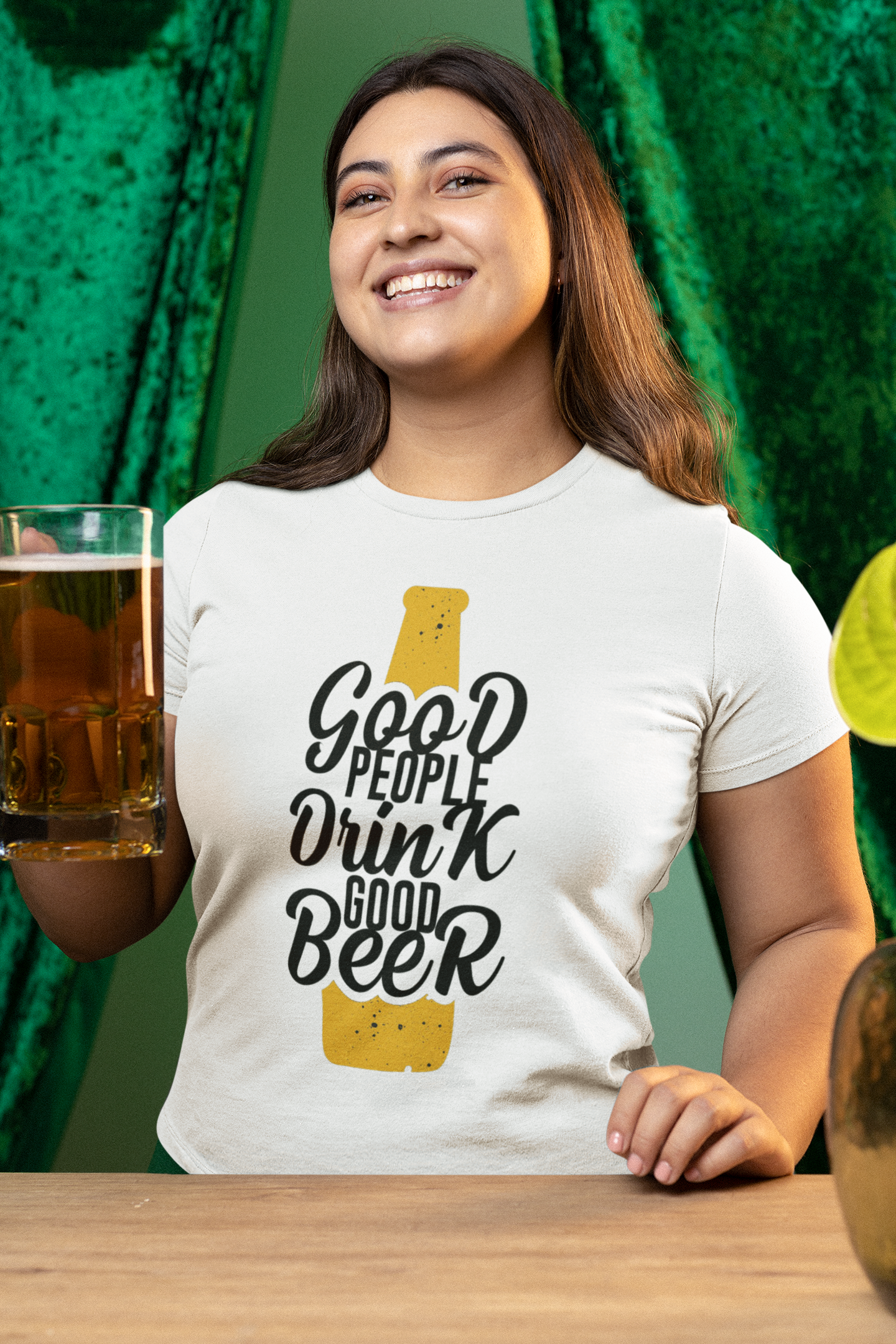 Good People Drink Good Beer || Unisex Regular Fit 100% Cotton Tshirt