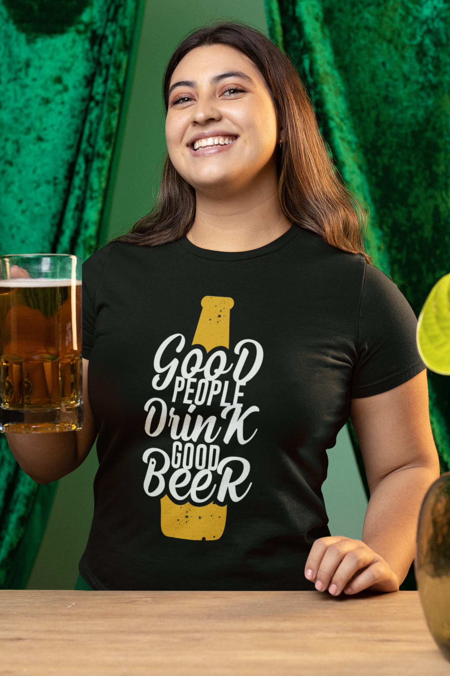 Good People Drink Good Beer || Unisex Regular Fit 100% Cotton Tshirt