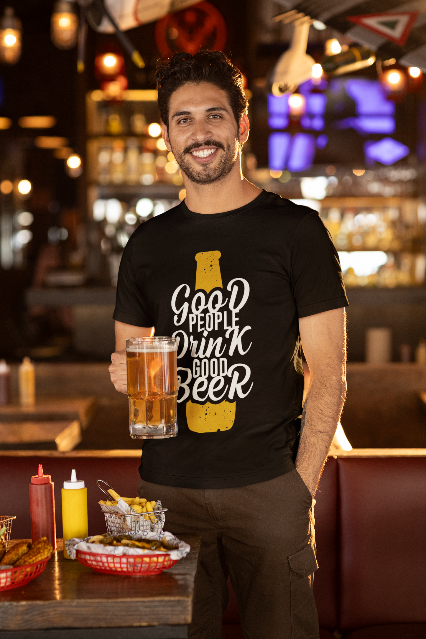 Good People Drink Good Beer || Unisex Regular Fit 100% Cotton Tshirt