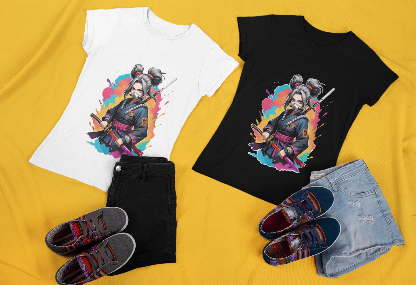 Ninja Girl || Women & Girls Regular Fit 100% Cotton Tshirt