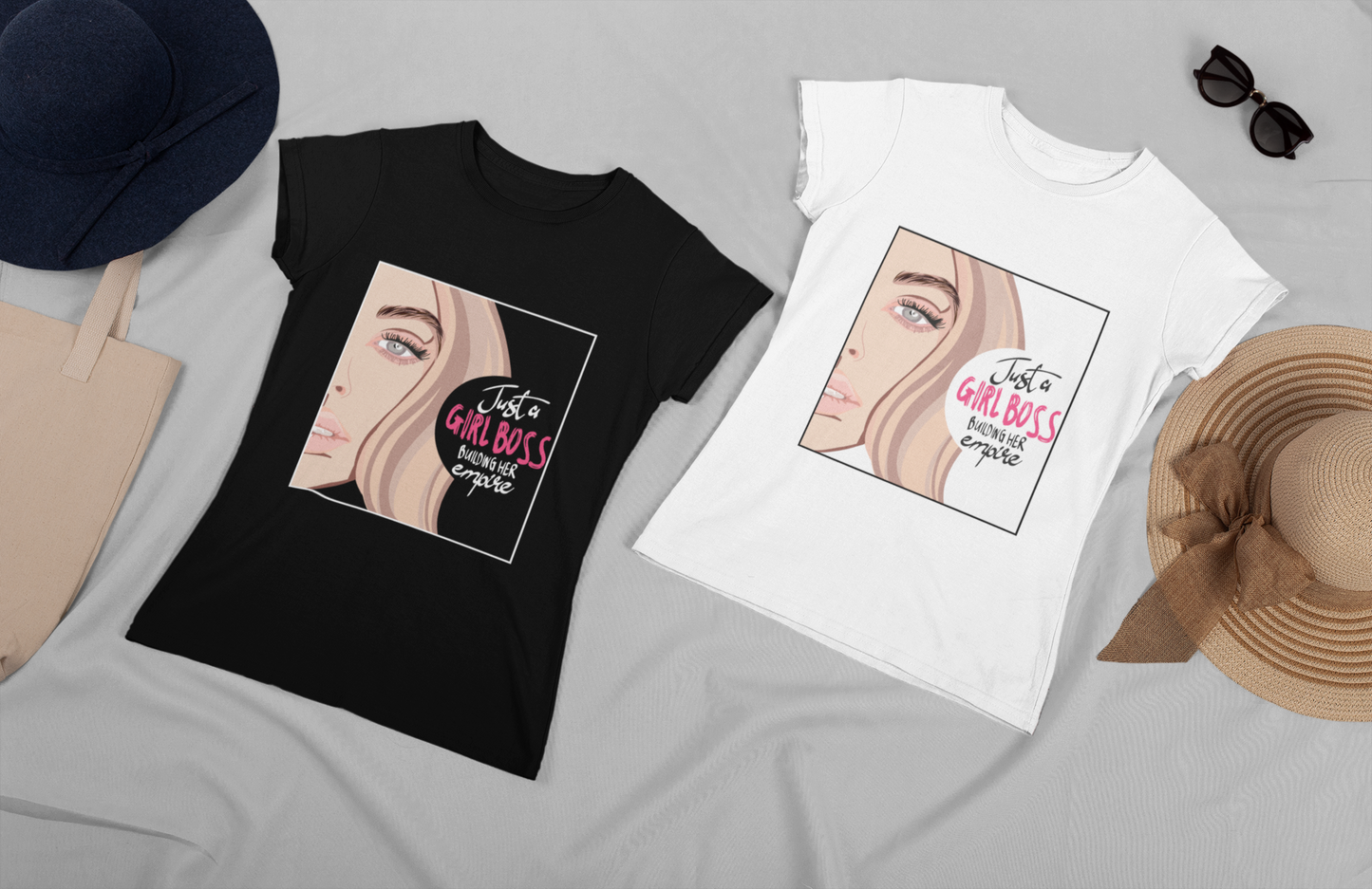 Just A Girl Boss Building Her Empire || Women & Girls Regular Fit 100% Cotton Tshirt