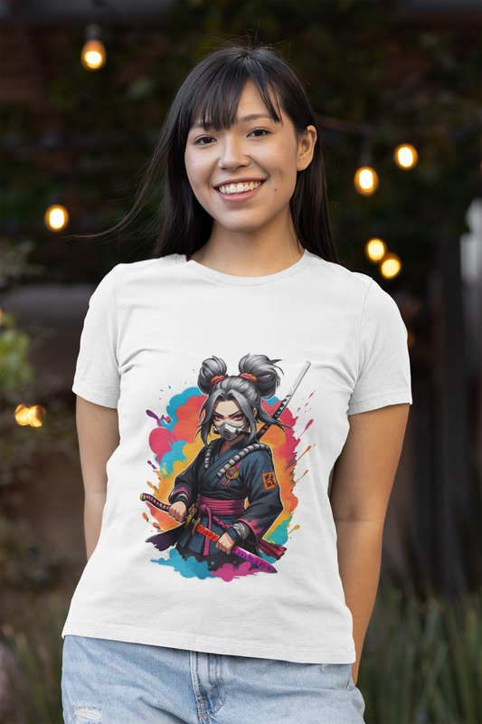 Ninja Girl || Women & Girls Regular Fit 100% Cotton Tshirt