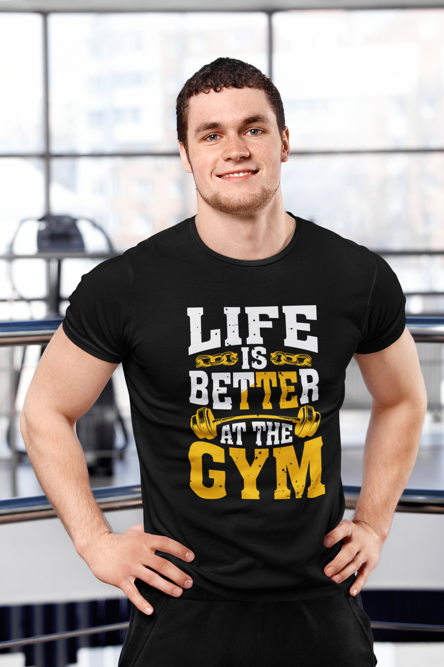 Life Is Better At The Gym || Unisex Regular Fit 100% Cotton Tshirt