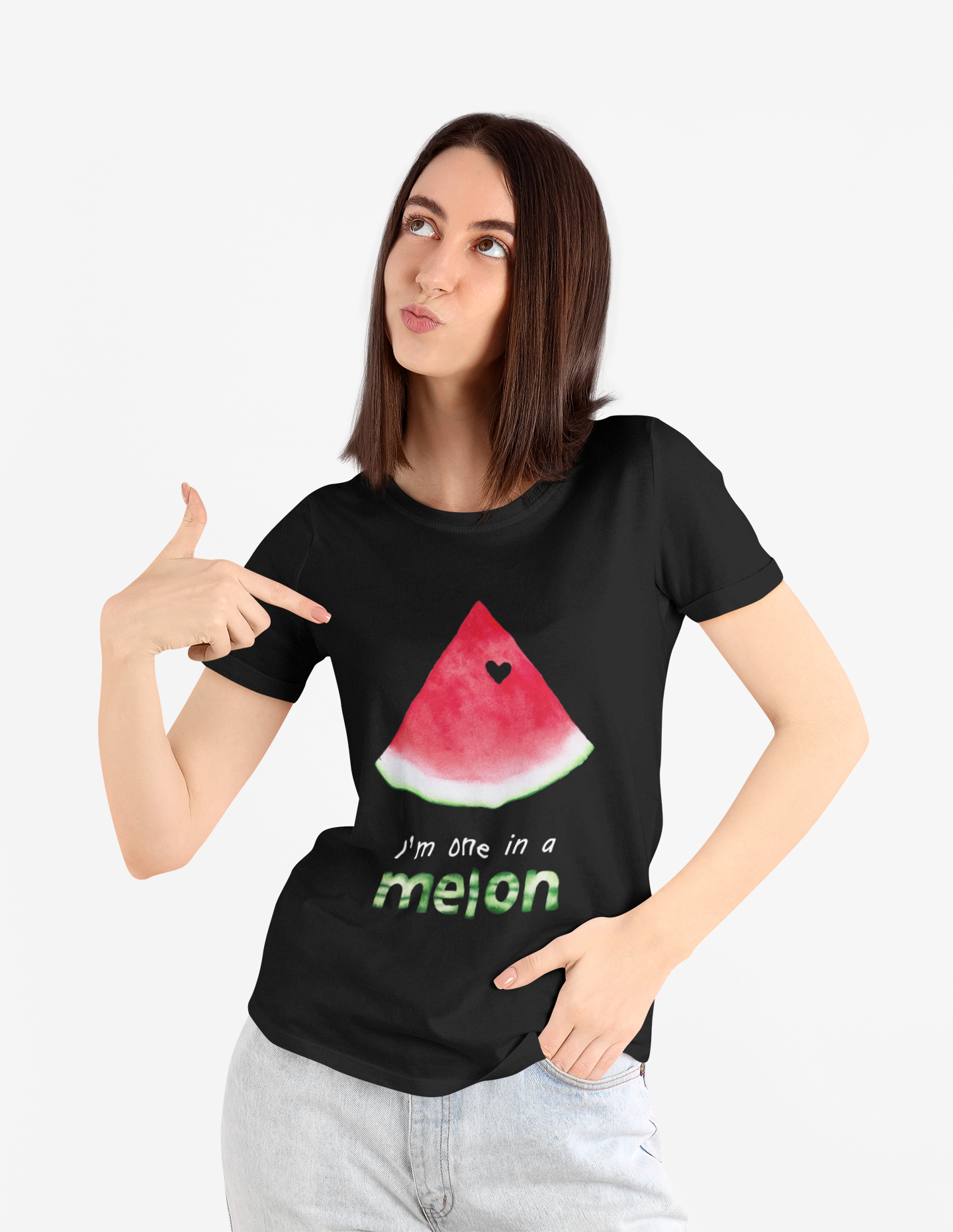 I'm one in a Melon || Women & Girls Regular Fit 100% Cotton T-shirt