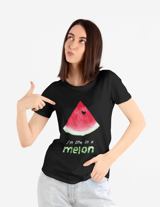 I'm one in a Melon || Women & Girls Regular Fit 100% Cotton T-shirt