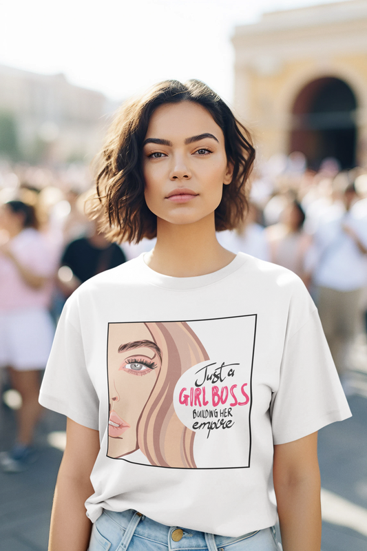 Just A Girl Boss Building Her Empire || Women & Girls Regular Fit 100% Cotton Tshirt
