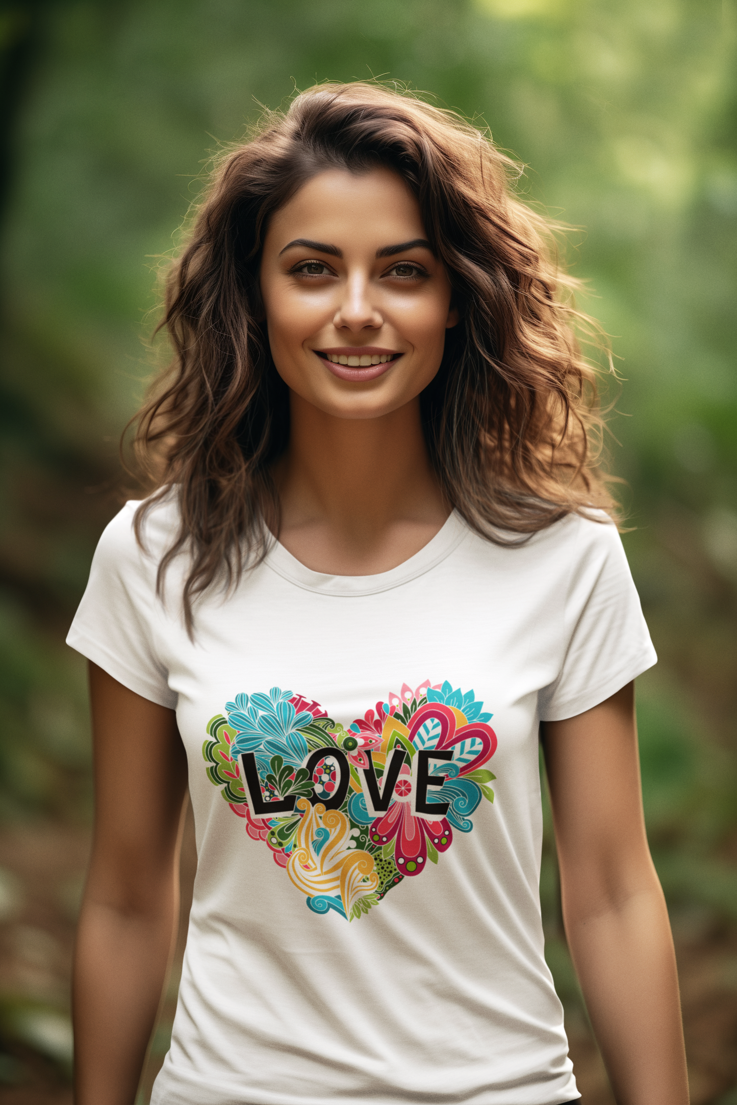 Love - Floral || Women & Girls Regular Fit 100% Cotton Tshirt